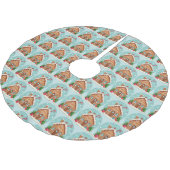 Tree Skirt Polyester Weihnachtsbaumdecke (Schrägansicht)