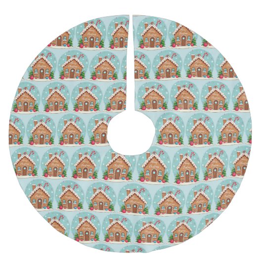 Tree Skirt Polyester Weihnachtsbaumdecke (Vorderseite)