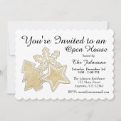 Tree Snowflake Weihnachtszucker Feiertag Einladung (Vorderseite)