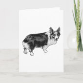 Tree-Spark Corgi Charm Karte (Vorderseite)
