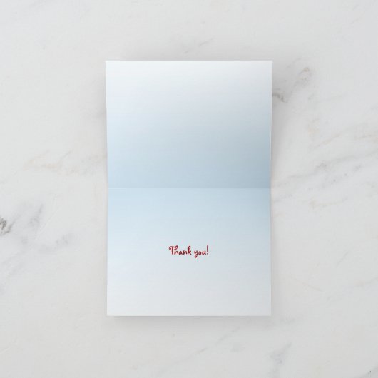 Tree Sparrow Vielen Dank Dankeskarte (Innenseite)