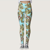 Tree Squirrels Animal Print Squirrel Pattern Print Leggings (Vorderseite)