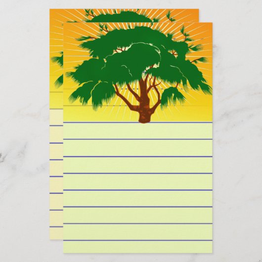 Tree Stationery Briefpapier (Vorne/Hinten)