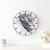 Tree Strampler British Bird Large Clock Große Wanduhr (Zuhause)
