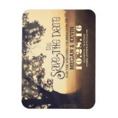 Tree String Lights Verzauberter Abend Save the Dat Magnet (Vertikal)