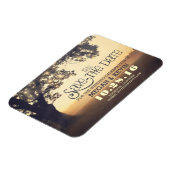 Tree String Lights Verzauberter Abend Save the Dat Magnet (Linke Seite)