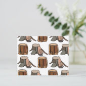 Tree Stump Postkarte (Stehend Vorderseite)