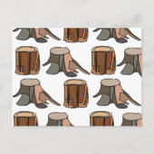 Tree Stump Postkarte (Vorderseite)