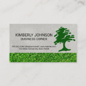 Tree Stylized Logo | Lawn Care Visitenkarte (Vorderseite)