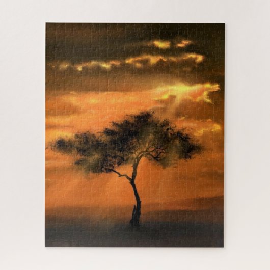 Tree Sunlight - Zeichnend Kunstsammlung Puzzle (Vertikal)