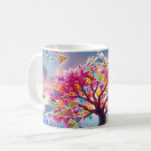 Tree Sunrise Kaffeetasse (Vorderseite Links)