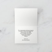 Tree Sunset Beileid Vielen Dank Note Card Dankeskarte (Innenseite)