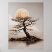 Tree Sunset Glow Poster (Vorne)