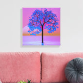 Tree Sunset Leinwanddruck (Insitu (Wohnzimmer))