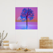 Tree Sunset Poster (Küche)