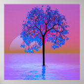 Tree Sunset Poster (Vorne)
