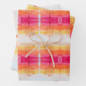 Tree Sunset Wasserfarbe Handgestrichen Geschenkpapier Set (Beispiel)