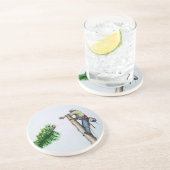 Tree Surgeon Arborist at work present Getränkeuntersetzer (Seite)