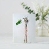 Tree Surgeon Arborist at work present Postkarte (Stehend Vorderseite)
