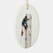 Tree Surgeon Arborist Chainsaw Keramik Ornament (Rechts)