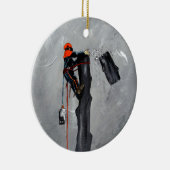 Tree Surgeon Arborist christmas present Birthday Keramikornament (Rechts)