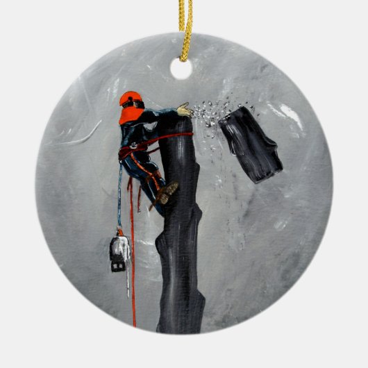 Tree Surgeon Arborist christmas present Birthday Keramikornament (Vorne)