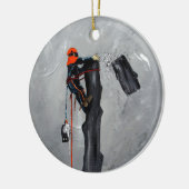 Tree Surgeon Arborist christmas present Birthday Keramikornament (Links)