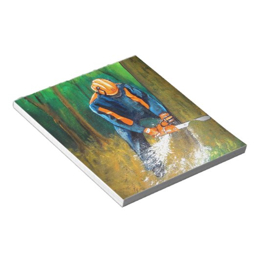 Tree Surgeon Arborist christmas present Birthday Notizblock (angewinkelt)