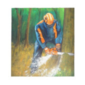 Tree Surgeon Arborist christmas present Birthday Notizblock (Vorderseite)