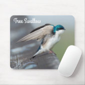Tree Swallow Stretch Mousepad (Mit Mouse)