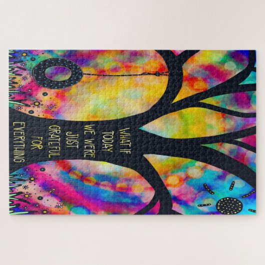 Tree Swing dankbar für alles Kostenvoranschlag Spa Puzzle (Horizontal)