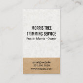 Tree-Symbol | Landflucht | Gärtner Visitenkarte (Rückseite)