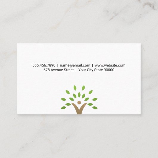 Tree-Symbol Visitenkarte (Rückseite)
