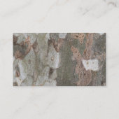 Tree Taroks Bark Pattern Business Visitenkarte (Rückseite)