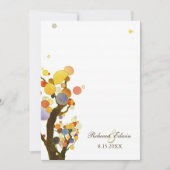 Tree Themed Wedding Celebration Einladung (Vorderseite)