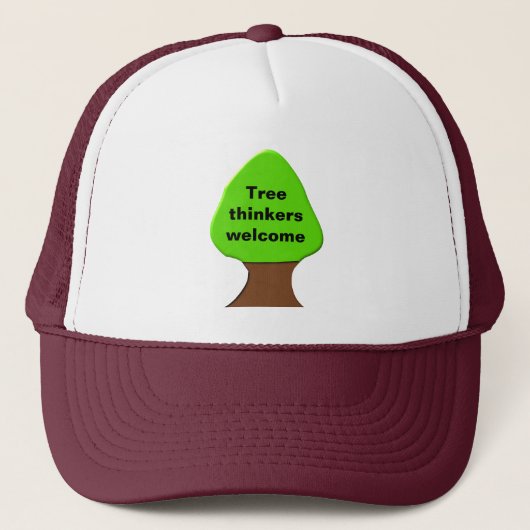 Tree Thinkers Welcome Hat Truckerkappe (Vorderseite)