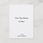 Tree Top Abstrakt ATC Visitenkarte (Rückseite)