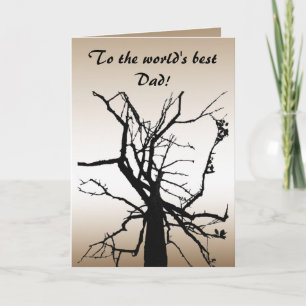 Tree Top Abstrakt Vathers Day Card Karte