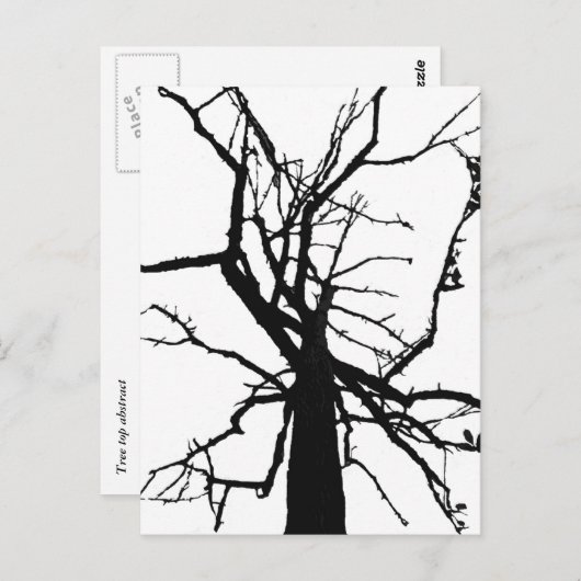 Tree Top Abstrakte Postkarte (Vorne/Hinten)