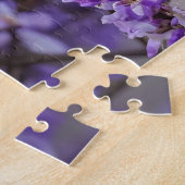 Tree Top Chatter: Blue Budgies in Jacaranda Tree, Puzzle (Seite)