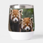 "Tree-top-Explorers: Baby Red Pandas mit Blick auf (Rückseite)