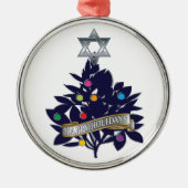 Tree Top Star von David Silbernes Ornament (Vorne)
