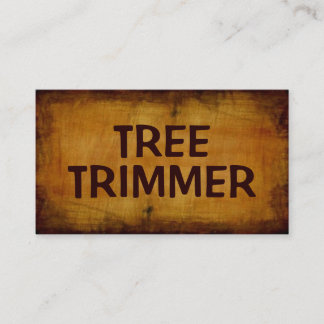 Tree Trimmer Antique Business Card Visitenkarte