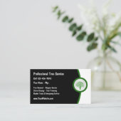 Tree Trimmer Business Card Visitenkarte (Stehend Vorderseite)