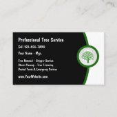 Tree Trimmer Business Card Visitenkarte (Vorderseite)
