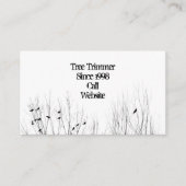 Tree Trimmer Business Visitenkarte (Vorderseite)