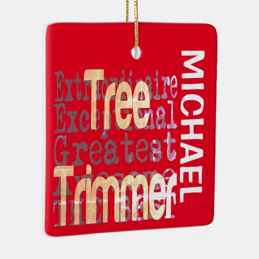 Tree Trimmer Extraordinaire CUSTOM Keramikornament (Rechts)
