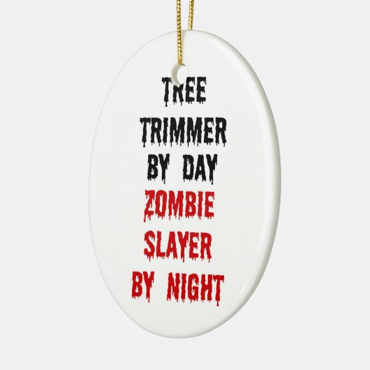 Tree Trimmer Zombie Slayer Keramikornament (Links)