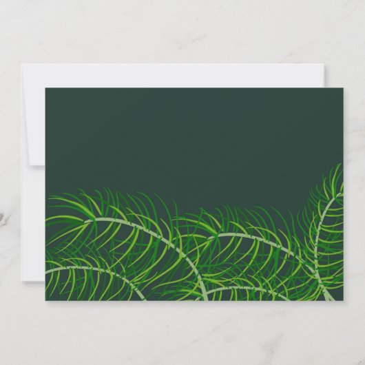 Tree Trimming Weihnachtsfeier Einladung (Rückseite)