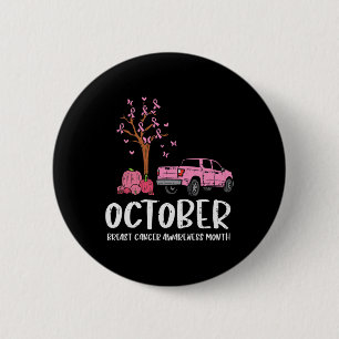 Tree Truck Oktober Brustkrebs Aufklärungsmonat G Button
